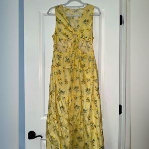 Derek Heart Yellow Cutout Dress